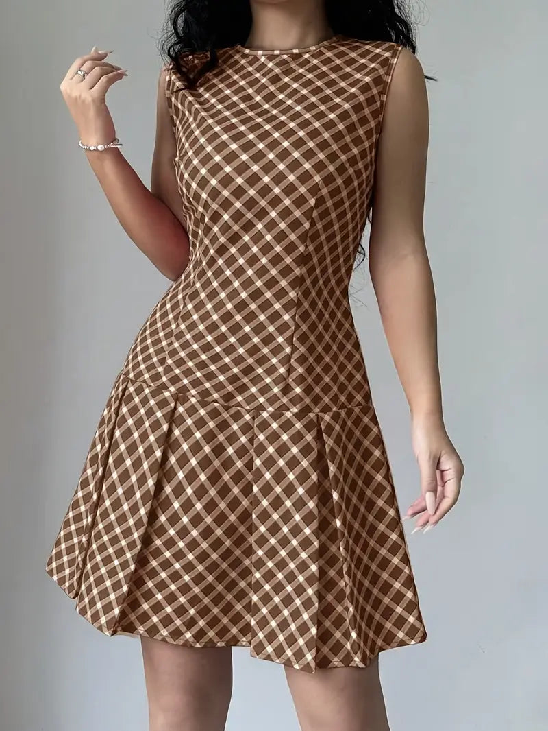 Zilpha - Elegant A-line kjole uden ærmer