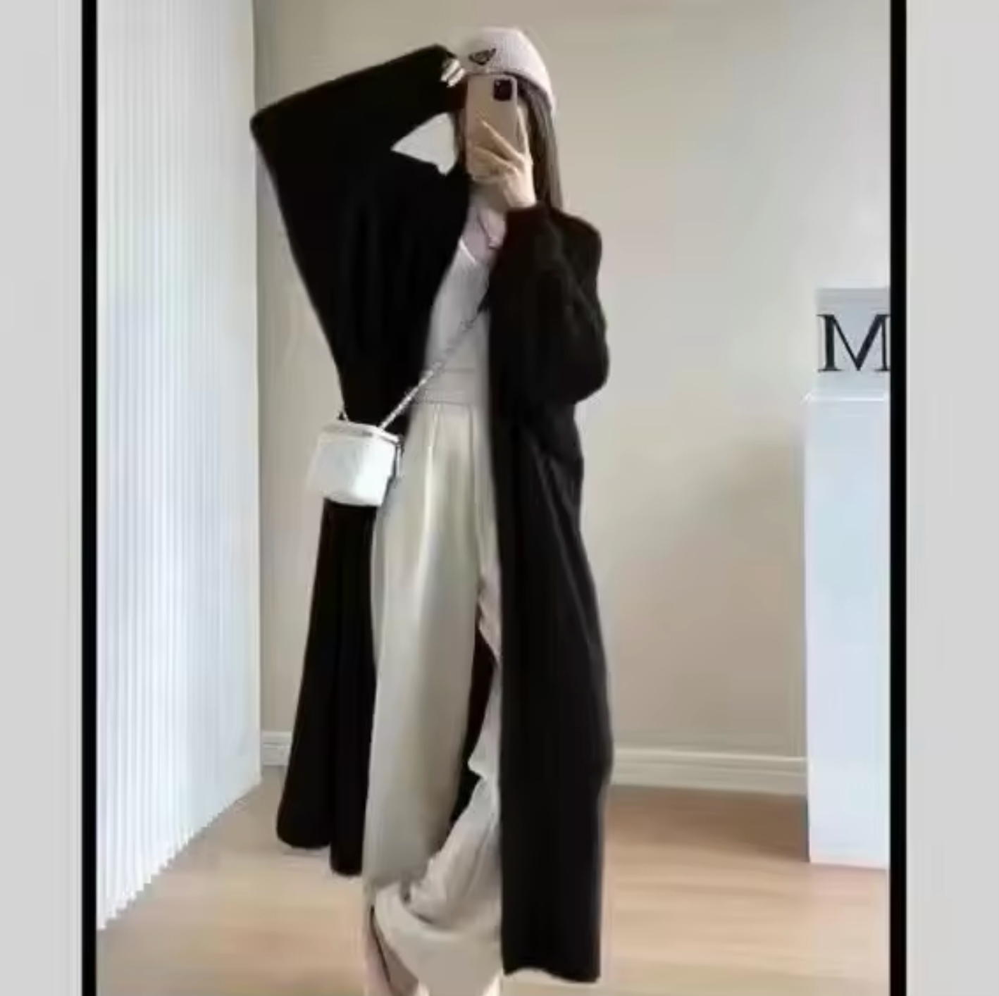 Yassi – Lang cashmere strik cardigan